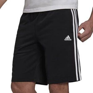 NWT Adidas Men's Tricot Striped 10" Shorts Black XL